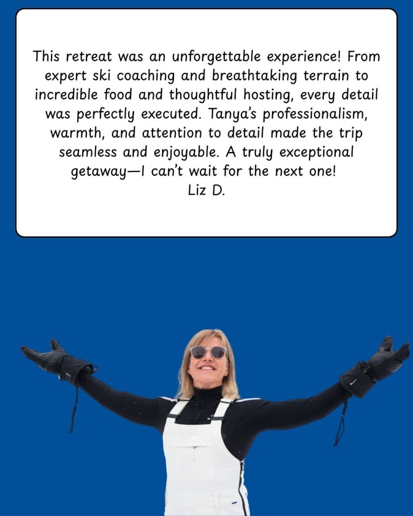 Testimonial, unforgettable experience, expert ski coaching, thoughtful hosting